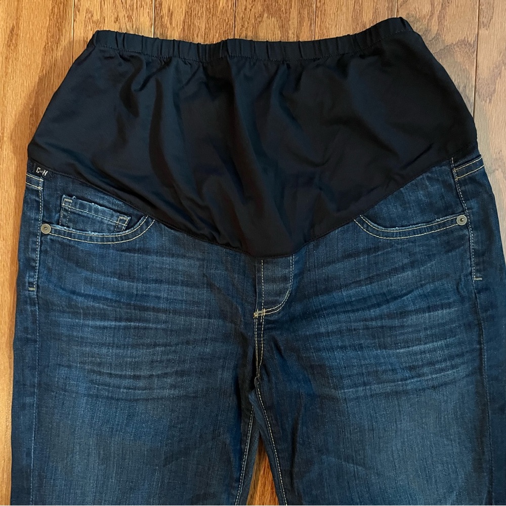Citizens Of Humanity Dark Blue Jeggings with Black Waistband
